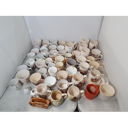 307 - A collection of Commemorative Mugs, including 6 Commemorative Beakers, etc, (R.5)