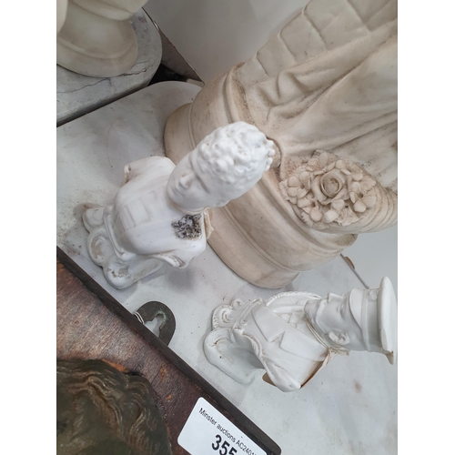 355 - Ceramics including Commemorative items, such as a Royal Doulton Coronation Jug, Parian style classic... 