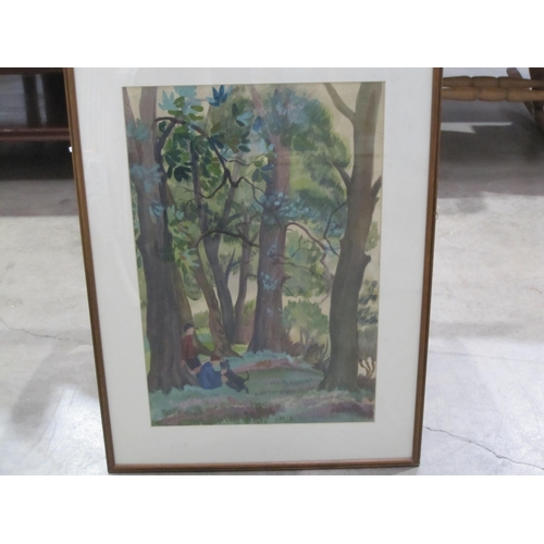 419 - CONSTANCE SPARLING. A Cotswold Landscape, signed, watercolour, 14 x 18 in ; a watercolour by another... 