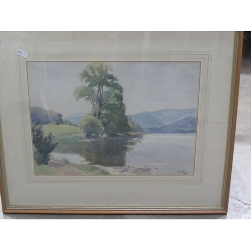 419 - CONSTANCE SPARLING. A Cotswold Landscape, signed, watercolour, 14 x 18 in ; a watercolour by another... 