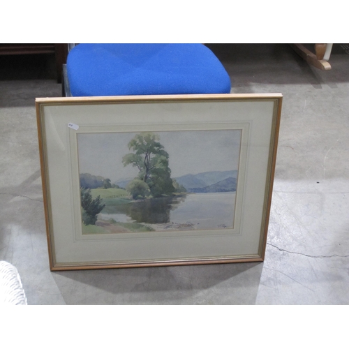 419 - CONSTANCE SPARLING. A Cotswold Landscape, signed, watercolour, 14 x 18 in ; a watercolour by another... 