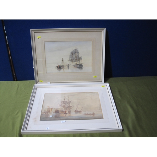 423 - TWENTIETH CENTURY SCHOOL. Harbour scenes with shipping, oil possibly over print bases, on panel, 8 x... 