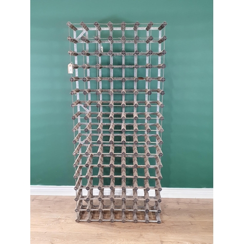 474 - A 112 Bottle Wine Rack, 5ft 2