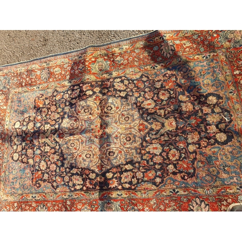 605 - A multi-bordered Persian Carpet, 87in x 54in (R7)