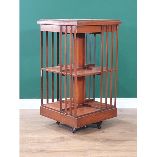 655 - A small Revolving Bookcase, 17in square x 34in high (R8)