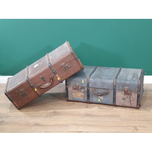 686 - Two Vintage Luggage Cases. (R9).