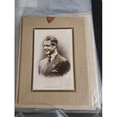 706 - A box containing Ephemera and photographs relating to Edward VIII and a quantity of Card Coronets