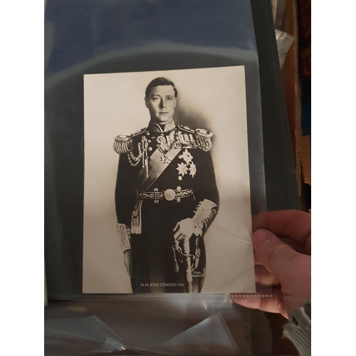 706 - A box containing Ephemera and photographs relating to Edward VIII and a quantity of Card Coronets