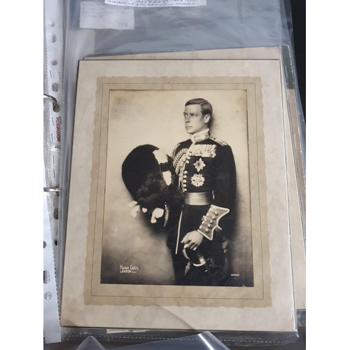 706 - A box containing Ephemera and photographs relating to Edward VIII and a quantity of Card Coronets