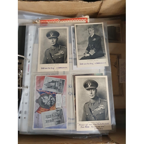 707 - Two boxes containing Ephemera, Photographs, Newspapers regarding early 20th Century Royal Family, Co... 