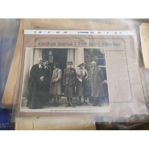 707 - Two boxes containing Ephemera, Photographs, Newspapers regarding early 20th Century Royal Family, Co... 