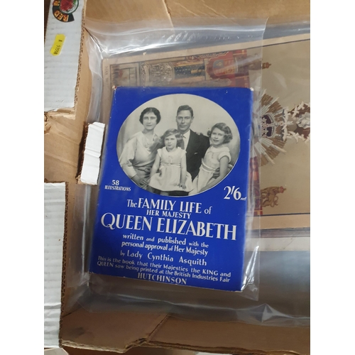 707 - Two boxes containing Ephemera, Photographs, Newspapers regarding early 20th Century Royal Family, Co... 