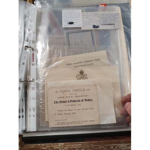 711 - Two Folders of Ephemera relating to George IV including a Coronation Ticket to his Coronation at Wes... 