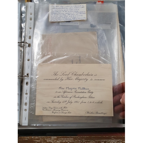 711 - Two Folders of Ephemera relating to George IV including a Coronation Ticket to his Coronation at Wes... 