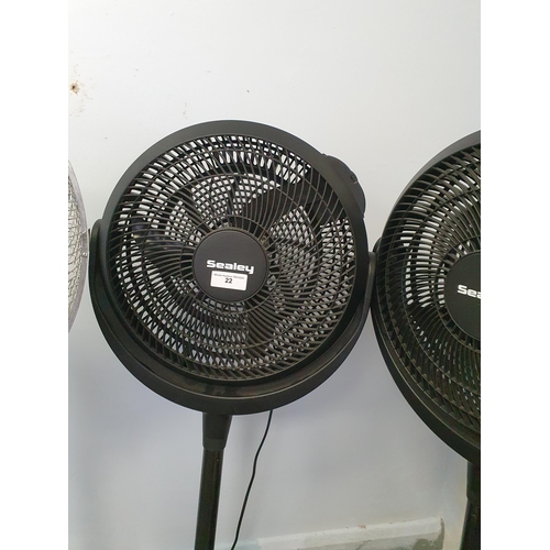 22 - Two “Sealey” floor standing Office Fans, and two Desk Fans.

ROOM 5