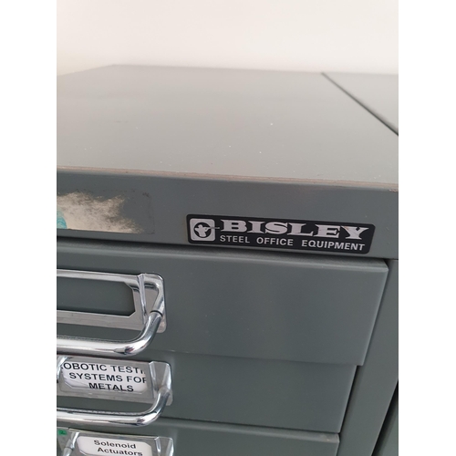 34 - A pair of “Bisley” fifteen drawer Filing Units 37”High x 11”Wide x 17”Deep.

ROOM 7