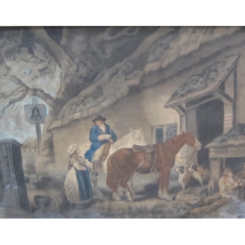 420 - AFTER LIONEL EDWARDS. 'Winter-Feed', colour reproduction, 11 x 22 1/2 in; and an engraving (unglazed... 