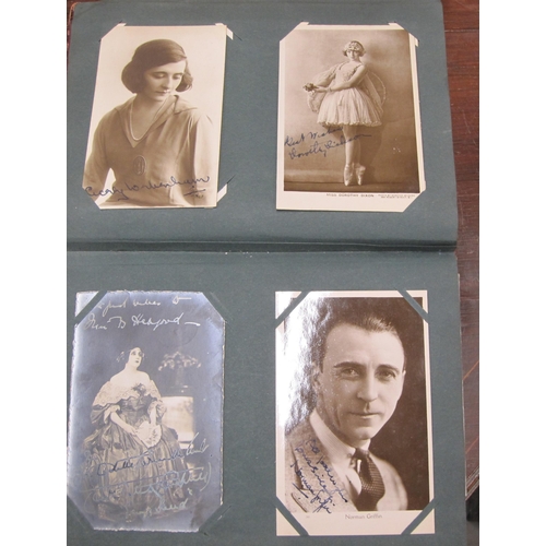 424 - An Album of postcards and photocards, some  depicting Musicians and Actors from the 1920's including... 