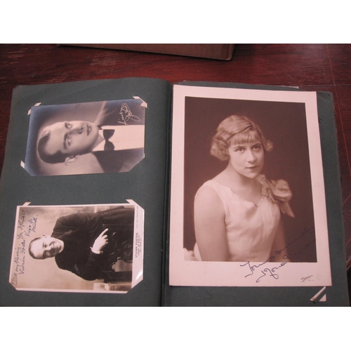 424 - An Album of postcards and photocards, some  depicting Musicians and Actors from the 1920's including... 