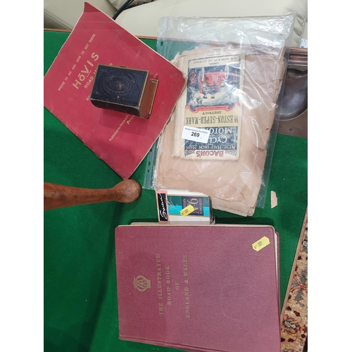 269 - A book of Common Prayer with metal clasp, a pack of Player's No.6 Playing Cards, An AA illustrated r... 