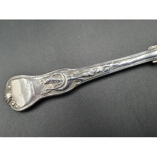 118 - A George IV silver Butter Knife, the stem decorated hunting scene, London 1820, maker: possibly Paul... 