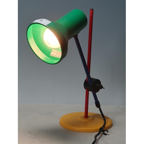 14 - A multi-coloured adjustable Desk/Table Lamp. (R1), passed PAT