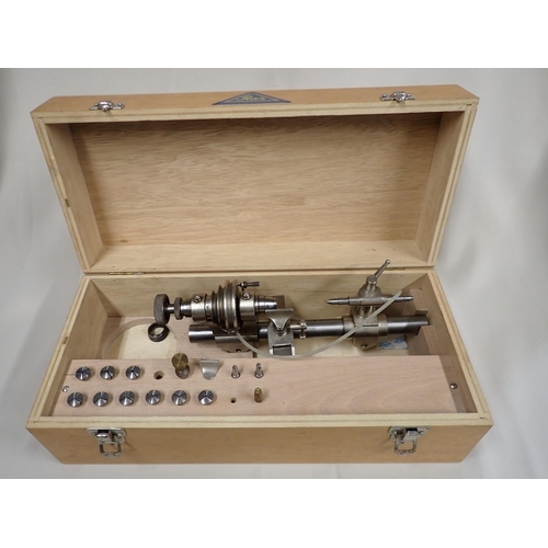 200 - A Watch Lathe by Star, Switzerland, in wooden case, lacks bench stand