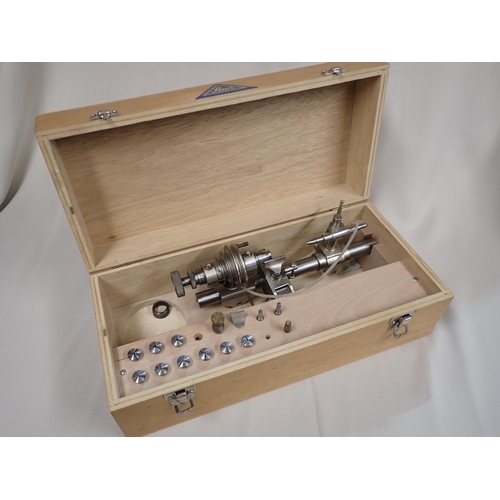 200 - A Watch Lathe by Star, Switzerland, in wooden case, lacks bench stand