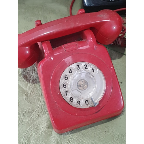 274 - A box containing a selection of old Telephones (R9)