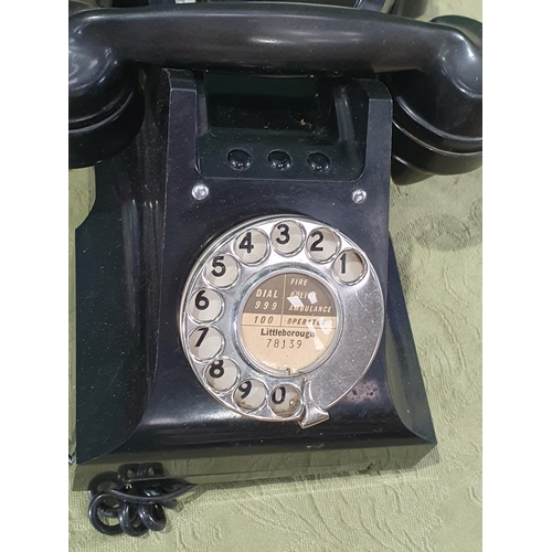 274 - A box containing a selection of old Telephones (R9)