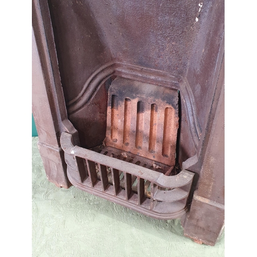 285 - A cast iron Fireplace and Basket, 2ft 10