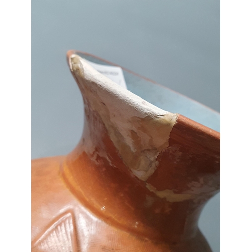 308 - A brown glazed Pottery Fish Vase by 