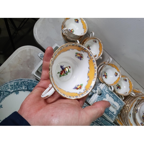 346 - An Olde English part Tea Service including, Cups, Saucers, Milk Jug, Side Plates, etc, and a part 