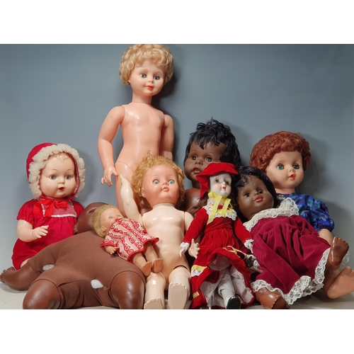 41 - Nine assorted Vintage Dolls (Some A/F). (R3).