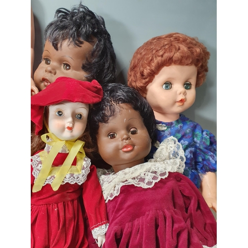 41 - Nine assorted Vintage Dolls (Some A/F). (R3).