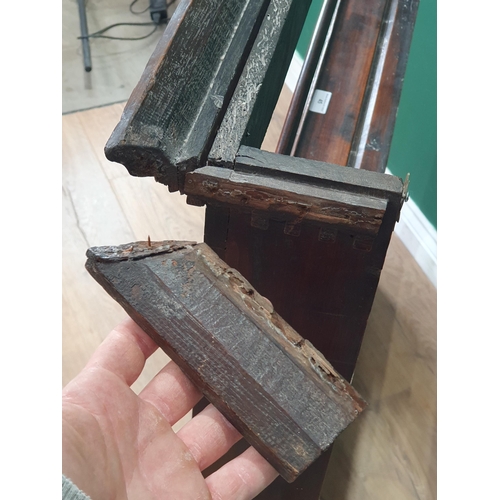 45 - An antique oak Plate Rack with open shelves  above three drawers, 3ft 11in H x 3ft 9in W (R3)