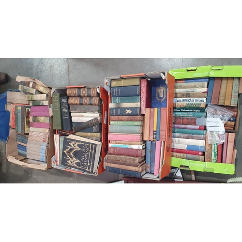 532 - Four Boxes of Books including Henry Stephens, The Book of The Farm 