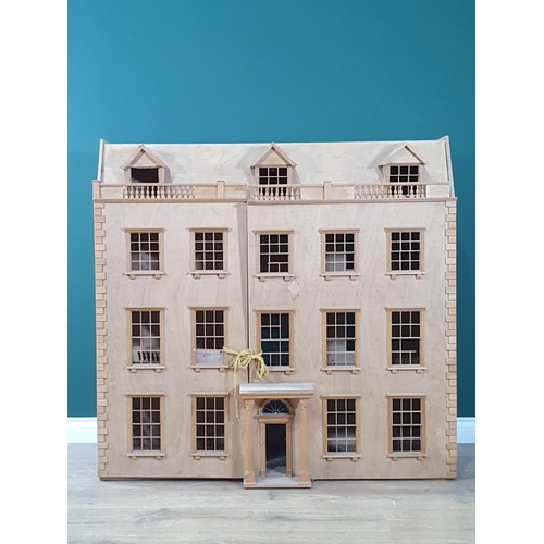 A large wooden Dolls House, 3ft 9"High x 3ft 11"Wide x 1ft 5"Deep. (R4).