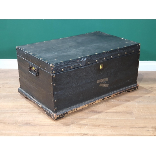 638 - A studded Blanket Box, 2ft 10in W (R9)