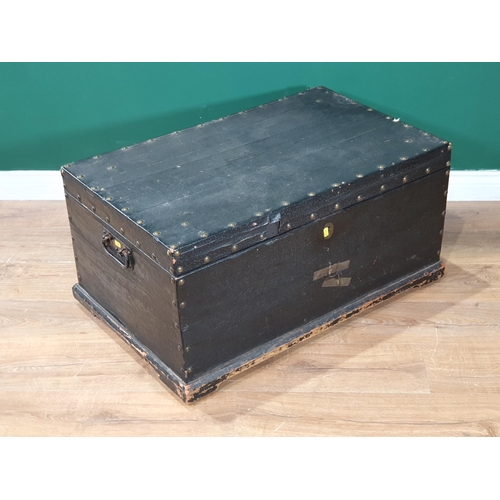 638 - A studded Blanket Box, 2ft 10in W (R9)