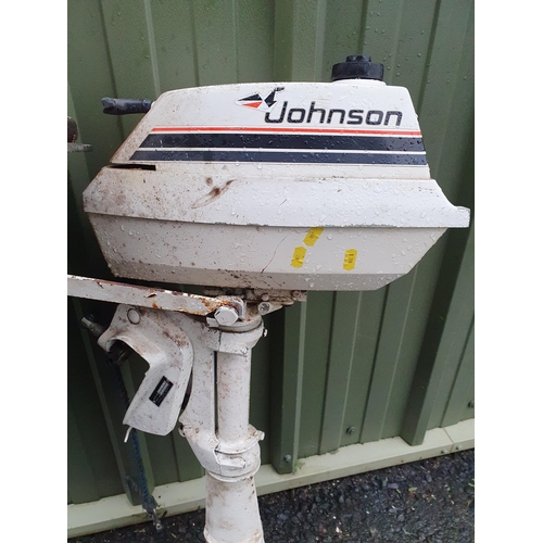 66 - A Johnson Seahorse Outboard Motor and a Terhi Valmet Outboard Motor A/F