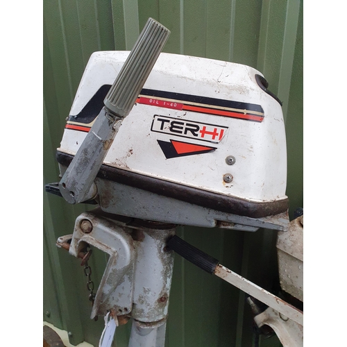 66 - A Johnson Seahorse Outboard Motor and a Terhi Valmet Outboard Motor A/F