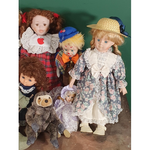 701 - A box of assorted Dolls including, a boxed Tuscany Porcelain Doll, a Leonardo Collection Boxed Doll,... 