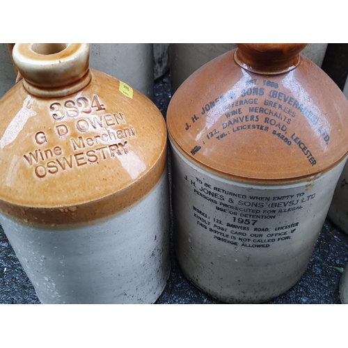 82 - A quantity of stoneware Jars, some named