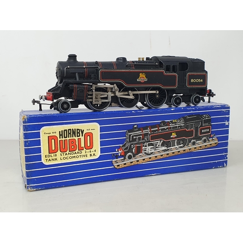 10 - A boxed Hornby Dublo EDL18 2-6-4T Locomotive, Nr M-M. Locomotive has been lightly run, no marking to... 