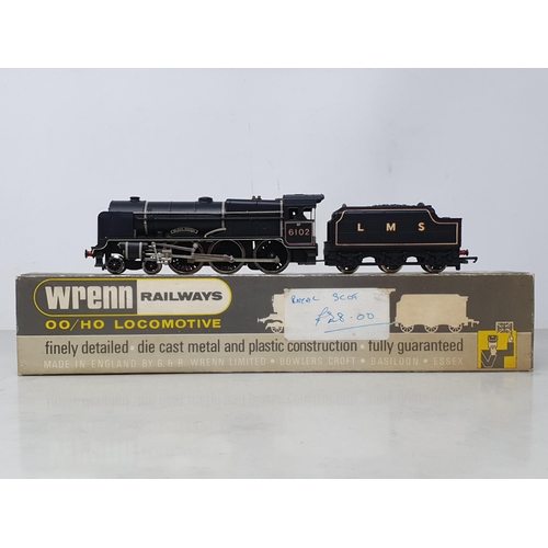 100 - A boxed Wrenn 2261 Royal Scot Class Locomotive 'Black Watch' in LMS lined black livery, box G (large... 