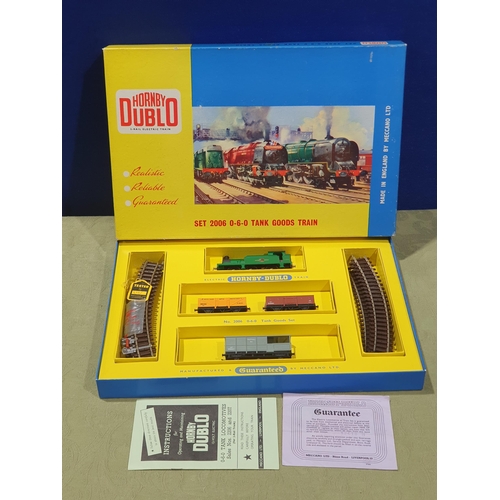 12 - A boxed Hornby Dublo 2006 late 0-6-0 Tank Goods Set, unused, superb box. Locomotive and wagons all i... 