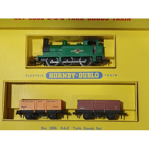 12 - A boxed Hornby Dublo 2006 late 0-6-0 Tank Goods Set, unused, superb box. Locomotive and wagons all i... 