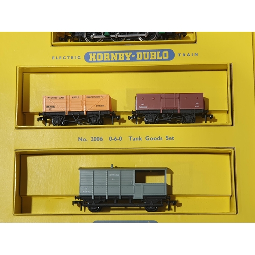 12 - A boxed Hornby Dublo 2006 late 0-6-0 Tank Goods Set, unused, superb box. Locomotive and wagons all i... 