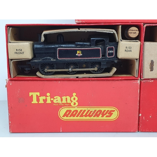 123 - Three boxed Triang 00 gauge Shunters including R52 0-6-0T, R152 Diesel Shunter and R153 0-6-0 Saddle... 